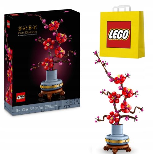  LEGO ICONS 10369 PLUM BLOSSOM FLOWER BOUQUET GIFT FOR HER + BAG