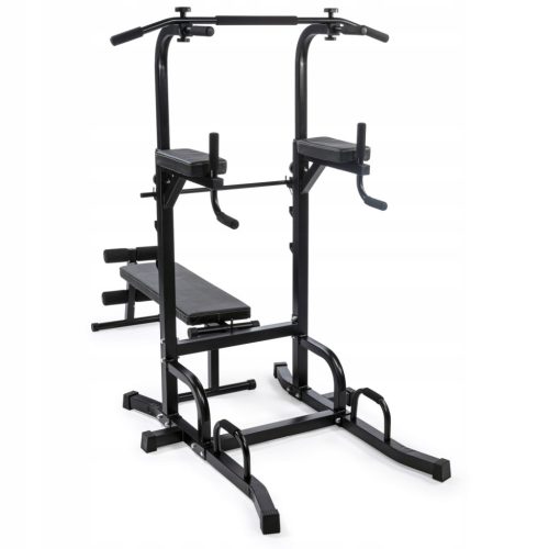  Multifunctional stationary pull-up bar with exercise bench