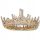  Tiara, diadem, royal crown in gold with pink zircons