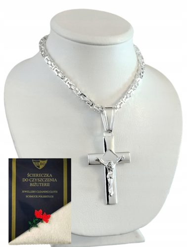  SILVER CHAIN ROYAL WEAVE WITH CROSS-925