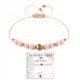  Women's bracelet made of natural coral with a shell motif