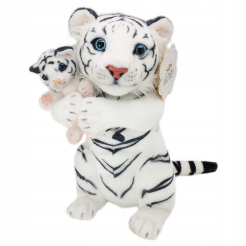  TIGER WITH A CHILD cat PLUSH TOY sitting MASCOT plush tiger