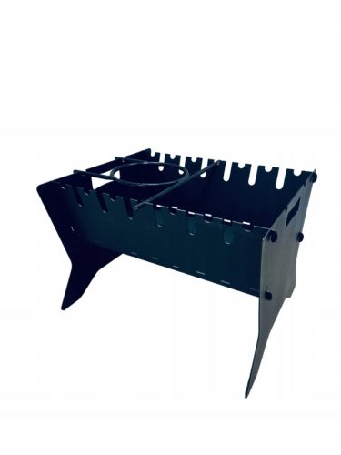  MANGAL FOLDABLE CHARCOAL GRILL FOR 7 PIECES METAL 2 MM + SHELF FOR PANS