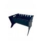  MANGAL FOLDABLE CHARCOAL GRILL FOR 7 PIECES METAL 2 MM + SHELF FOR PANS