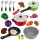  24pcs Large Kitchen Set for Kids Pots Frying Pan Plate Spoons