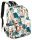 Fashionable Peterson® Teen School Backpack with Plant Pattern and A4 Size Compatibility