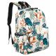 Fashionable Peterson® Teen School Backpack with Plant Pattern and A4 Size Compatibility