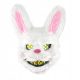  BLOOD RABBIT MASK, TERROR MASK, FUR RABBIT MASK FOR HALLOWEEN