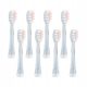  8x Meriden Kiddy children's toothbrush heads, pink replacement