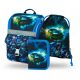 BAAGL Zippy Racing Car School Set: Ergonomic Backpack, Pencil Case & Shoe Bag