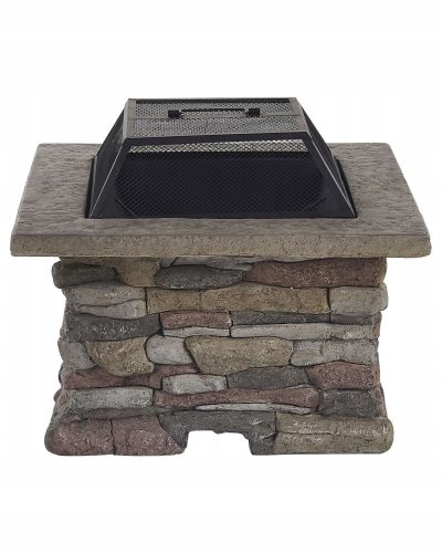  Garden fireplace MgO plate steel gray