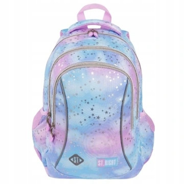 Pastel Stars St.Right 3-Compartment School Backpack for Grades 1-3