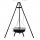  SWINGING CHARCOAL GRILL, diameter 60 cm, CHROME GRATE, XXL FIREPLACE