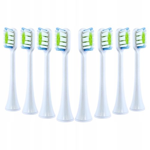  8x Berdsen B3 and B4 Duo Sonic Toothbrush Heads White Replacement