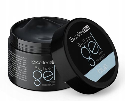  EXCELLENT PRO BUILDER GEL BUILDING GEL WITH TIXOTROPY TRANSPARENT BLUE 50g