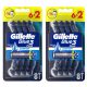  Gillette Blue 3 Comfort Disposable Razors 8 pcs.