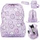 Teddy School Backpack Set with Matching Pencil Case and Sling Bag
