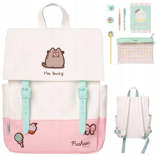 Pusheen School Backpack and Stationery Set - Perfect for Kids
