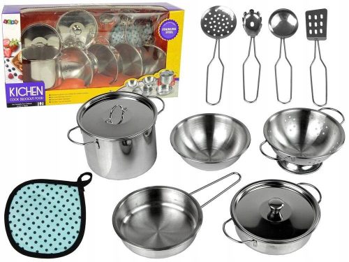  Children's Stainless Steel Cooking Pot Set