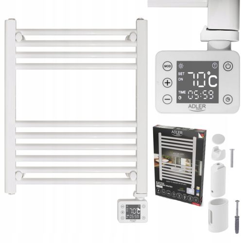  Adler 400 W electric bathroom radiator 50 x 70 mm white