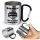  Travel Mug with Carabiner Steel for Tent Camping in the Mountains + Engraving