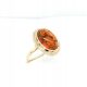  GOLDEN RING - PATTERN WITH BEAUTIFUL LARGER AMBER