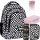 BackUP 4-in-1 Youth School Backpack Set with Happy Face Design
