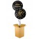  SET OF 2 HELIUM BALLOONS 30TH BIRTHDAY BLACK Gift in a Box