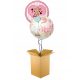  SET OF 2 HELIUM-FILLED BALLOON 1ST BIRTHDAY GIRL