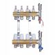  Brass distributor 4 circuits for underfloor heating adapt Pex 16-20