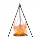  Garden grill, tripod, foldable grate, 60 cm, hanging, 120 cm, large, fireplace