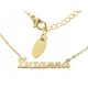  Necklace surgical steel gold name ZUZANNA new