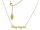  Surgical steel necklace name KRYSTYNA new gold celebrity %