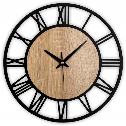  Janus Wall Clock Beige, Black, Cream, Brown Shades, Multi-Coloured 38cm