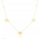  GOLD NECKLACE 316L SURGICAL STEEL HEART CLOVER
