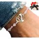  Will you be my godmother, bracelet FEET ENGRAVING - YOUR TEXT