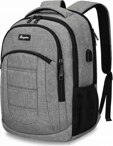 BAGEIRA Multipurpose Gray Backpack for School and Travel - Comfort & Style