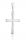  Silver Cross Pendant Smooth Large Without Image pr 925