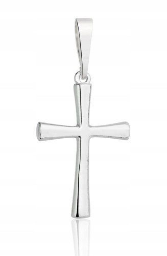  Silver Cross Pendant Smooth Large Without Image pr 925