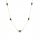  Gold necklace with black zircon balls pr 585 14k