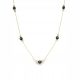  Gold necklace with black zircon balls pr 585 14k