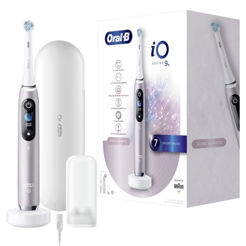  Oral-B iO Series 9 Pink Rose Quartz Magnetic Electric Toothbrush