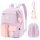 Navy-Pink School Backpack for Grades 1-3 with Multi-Compartments