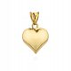  GOLD PENDANT 585 HEART CONVEX LARGE M.JOPEK