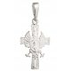  Silver Pendant Patriotic Cross with Eagle and Virgin Mary pr 925