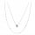  Celebrity necklace silver surgical steel colorful beads