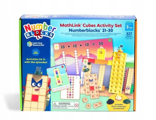  Hand2mind MathLink Cubes Numberblocks 21-30 Activity Set, 20 Preschool