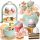  CHILDREN'S SET XXL WOODEN tea coffee set CUPS COOKIES