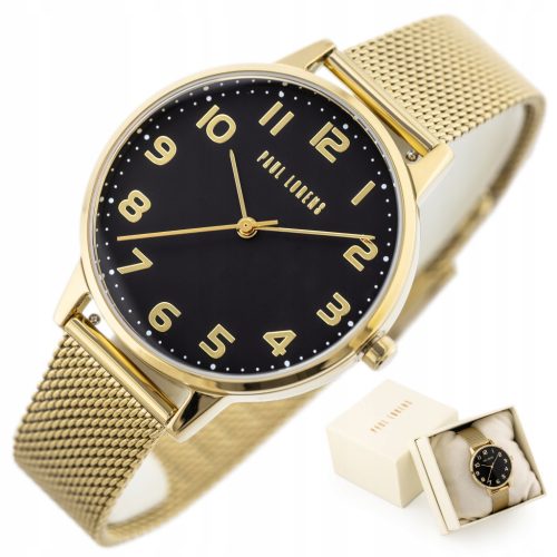  Paul Lorens women's watch ARTENA gold numerals legible +BOX +ENGRAVING