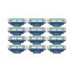  By Razor Mach3 razor inserts, 12 pieces, grey